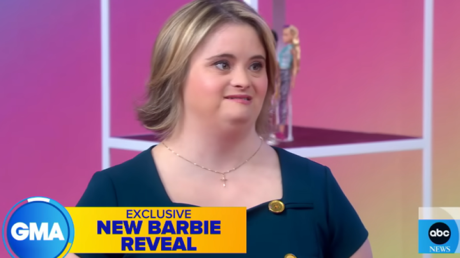 Kayla McKeon '22 appeared on ABC Television's "Good Morning America" program to help Mattel reveal a Barbie Doll with Down Syndrome which she helped design.